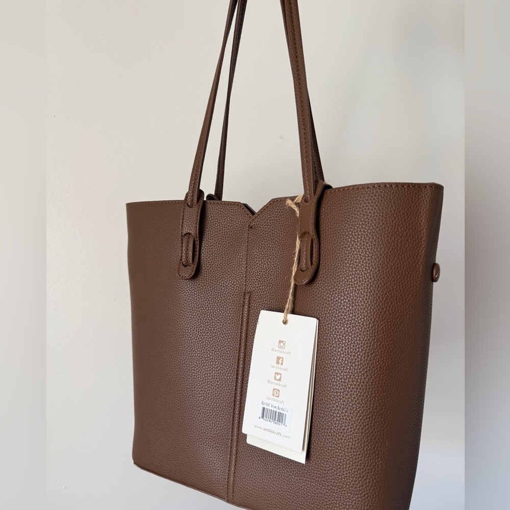 Antik Kraft bag in a bag tote